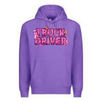 Purple Breast Cancer truck driver Premium Hoodie - texasbilliewilder