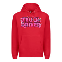 Red Breast Cancer truck driver Premium Hoodie - texasbilliewilder