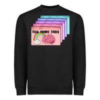 Black too many tabs Heavyweight Sweatshirt - MaliasSmallBusiness