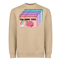 Mushroom too many tabs Heavyweight Sweatshirt - MaliasSmallBusiness