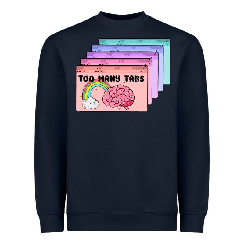 Too Many Tabs Heavyweight Sweatshirt by MaliasSmallBusiness | Teevron
