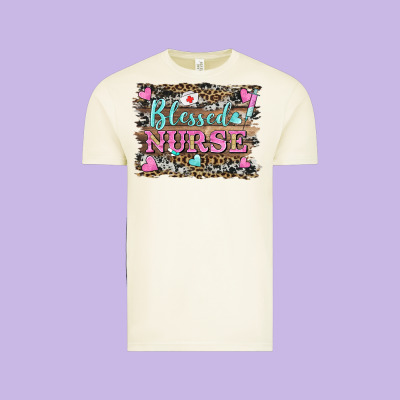 Blessed Nurse Vintage Tee Designed By Barkaloodesign