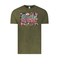 Vintage Olive blessed nurse Vintage Tee - BarkalooDesign