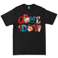 Black game day baseball Premium Tee - AdoDesignShop