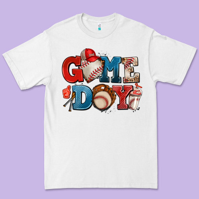 Game Day Baseball Premium Tee Designed By Adodesignshop