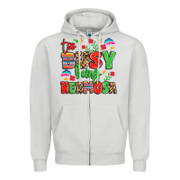Dove Grey too busy being hermosa Zipper Hoodie - LillyAllenDesigns