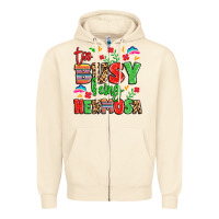 Sandshell too busy being hermosa Zipper Hoodie - LillyAllenDesigns