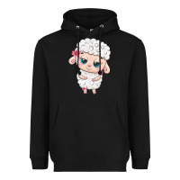 Black cute sheep Heavyweight Hoodie - texasbilliewilder