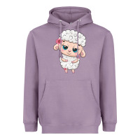 Lavender cute sheep Heavyweight Hoodie - texasbilliewilder