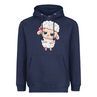 Navy cute sheep Heavyweight Hoodie - texasbilliewilder