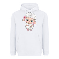 White cute sheep Heavyweight Hoodie - texasbilliewilder