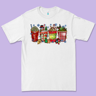 Christmas Drink Premium Tee Designed By Cowhidedigitalart