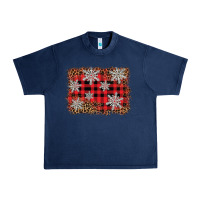 Navy snowflake background Urban Heavy Tee - BarkalooDesign