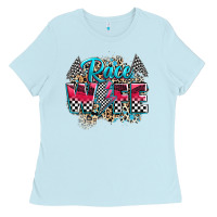 Baby Blue race wife Ladies Tee - Zillion Design Studio