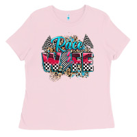 Bubblegum Pink race wife Ladies Tee - Zillion Design Studio