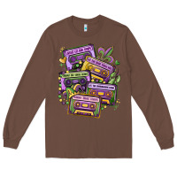 Chestnut mardi gras cassette tapes Long Sleeve Tee - MaliasSmallBusiness