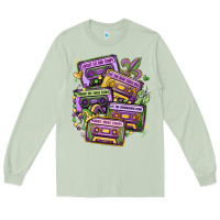 Matcha mardi gras cassette tapes Long Sleeve Tee - MaliasSmallBusiness