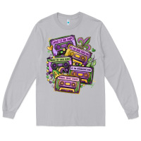 Moon Dust mardi gras cassette tapes Long Sleeve Tee - MaliasSmallBusiness