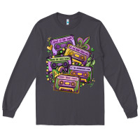 Smoke mardi gras cassette tapes Long Sleeve Tee - MaliasSmallBusiness
