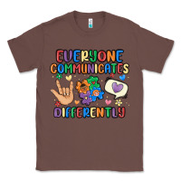 Chestnut everyone communicates differently Classic Tee - MaliasSmallBusiness
