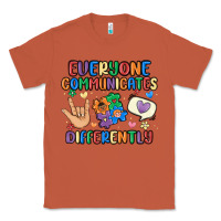 Copper everyone communicates differently Classic Tee - MaliasSmallBusiness