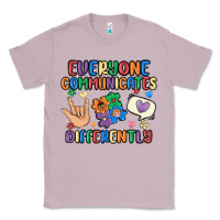Lilac everyone communicates differently Classic Tee - MaliasSmallBusiness