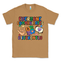 Toasted Coconut everyone communicates differently Classic Tee - MaliasSmallBusiness