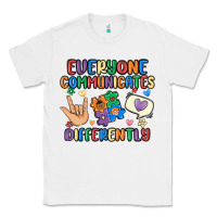 White everyone communicates differently Classic Tee - MaliasSmallBusiness
