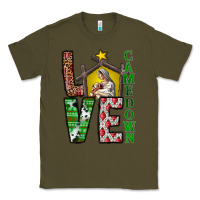 Army Green Love Come Down Classic Tee - CowhideDigitalArt