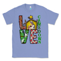 Colony Blue Love Come Down Classic Tee - CowhideDigitalArt
