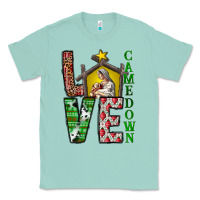 Seafoam Love Come Down Classic Tee - CowhideDigitalArt