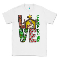 White Love Come Down Classic Tee - CowhideDigitalArt