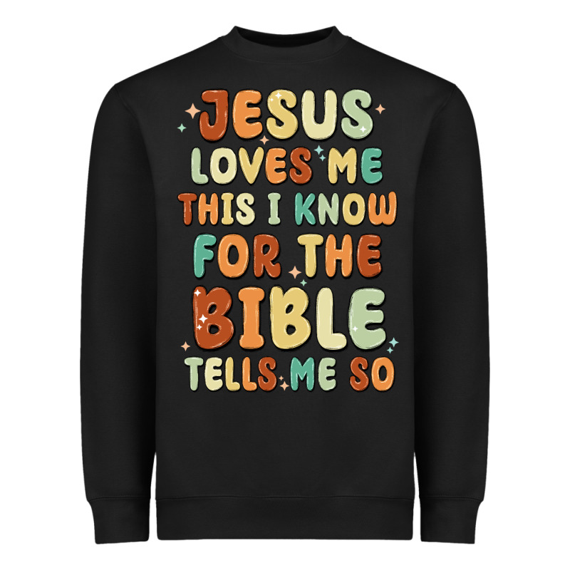 Jesus Loves Me This I Know For The Bible Tells Me Heavyweight Sweatshirt by MaliasSmallBusiness | Teevron