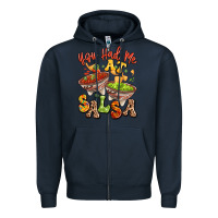 Navy you had me at salsa Zipper Hoodie - LillyAllenDesigns
