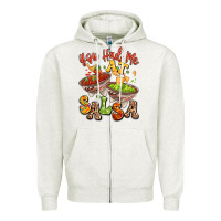 Oatmeal Heather you had me at salsa Zipper Hoodie - LillyAllenDesigns