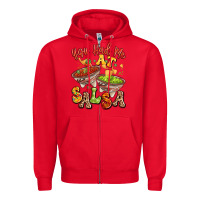 Red you had me at salsa Zipper Hoodie - LillyAllenDesigns