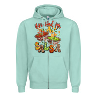 Seafoam you had me at salsa Zipper Hoodie - LillyAllenDesigns