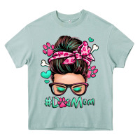 Arona dog mom messy bun Heavy Core Tee - Zillion Design Studio