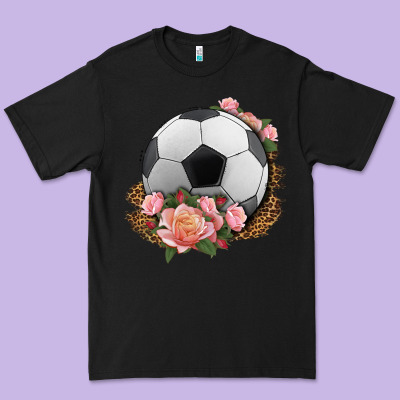 Western Soccer With Roses Premium Tee Designed By Hra Design Shop