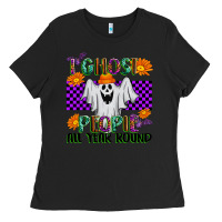 Black I Ghost People All Year Round Ladies Tee - texasbilliewilder
