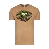 Vintage Camel Bird Nest With Eggs Vintage Tee - LillyAllenDesigns