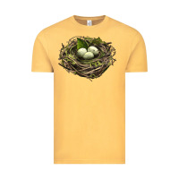 Vintage Mustard Bird Nest With Eggs Vintage Tee - LillyAllenDesigns