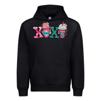 Black xoxo coffee cups Urban Hoodie - OliviaCreatesArt