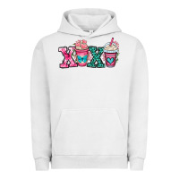 Pigment Lunar Rock xoxo coffee cups Urban Hoodie - OliviaCreatesArt