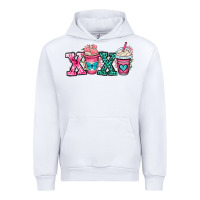 White xoxo coffee cups Urban Hoodie - OliviaCreatesArt