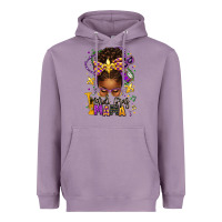 Lavender mardi gras mama afro messy bun Heavyweight Hoodie - texasbilliewilder