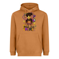Meerkat mardi gras mama afro messy bun Heavyweight Hoodie - texasbilliewilder
