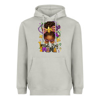 Moon Dust mardi gras mama afro messy bun Heavyweight Hoodie - texasbilliewilder