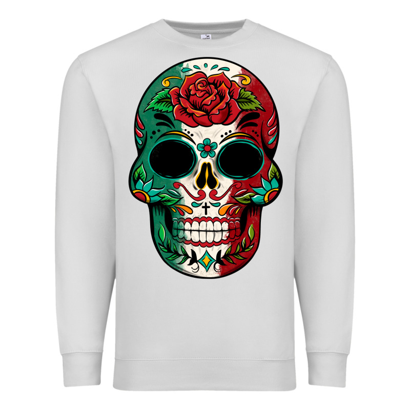 Mexican Skull Premium Sweatshirt by texasbilliewilder | Teevron