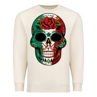 Sandshell Mexican Skull Premium Sweatshirt - texasbilliewilder
